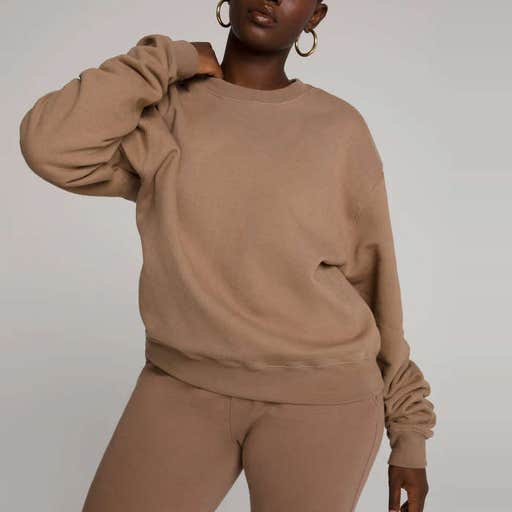 goodamerican.com, Good American Good Sweats Boyfriend Sweatshirt