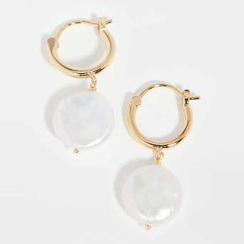 Gorjana Reese Pearl Huggies