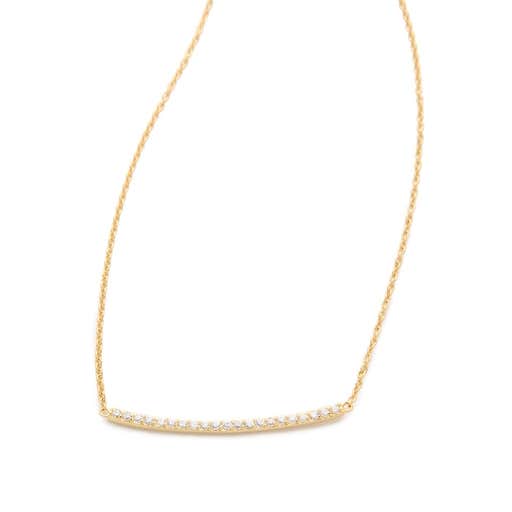 shopbop.com, Gorjana Taner Pavé Bar Necklace