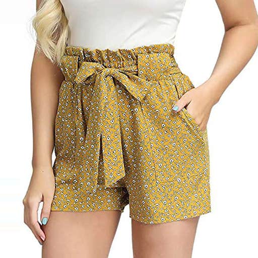 amazon.com, Grace Karin Bowknot Tie Waist Summer Casual Shorts