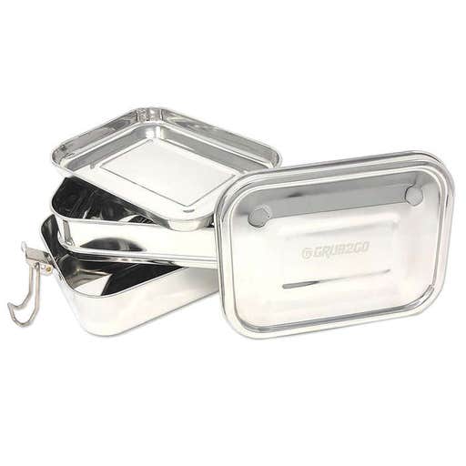 amazon.com, Grub2Go Stainless Steel 3-Layer Bento Lunch Box