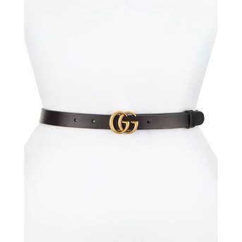 Gucci Thin GG Leather Belt