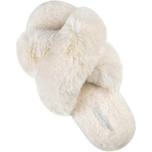amazon.com, Halluci Cross Band Fleece Slippers