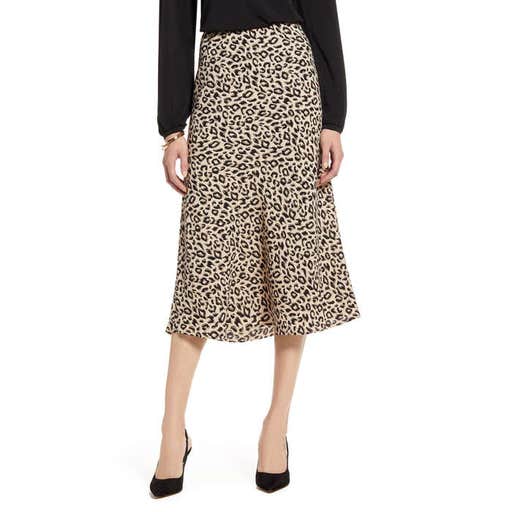 nordstrom.com, Halogen Bias Cut A-Line Midi Skirt