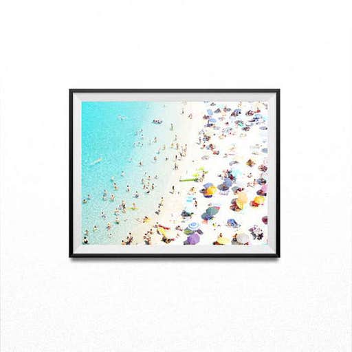 etsy.com, HandmadeLUXArt Aerial Beach Print