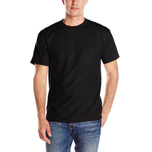 amazon.com, Hanes Men's Short-Sleeve Beefy T-Shirt with Pocket