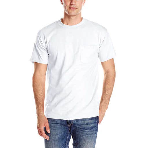 amazon.com, Hanes Men's Short-Sleeve Beefy T-Shirt with Pocket