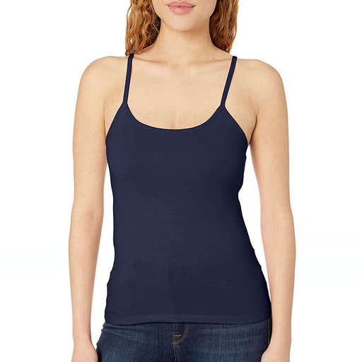 amazon.com, Hanes Stretch Cotton Cami With Built-In Shelf Bra