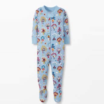 Hanna Andersson Baby Zip Footed Sleeper In Organic Cotton