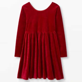 Hanna Andersson Velvet Skater Dress