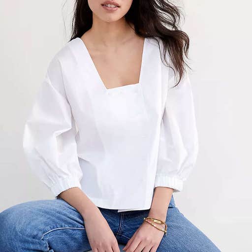 anthropologie.com, Harshman Puff-Sleeved Buttondown