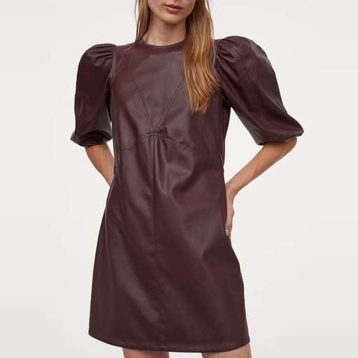 hm.com, H&M Faux Leather Dress