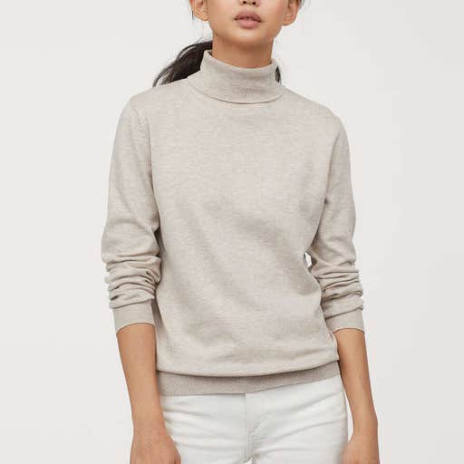 hm.com, H&M Fine-Knit Turtleneck Sweater