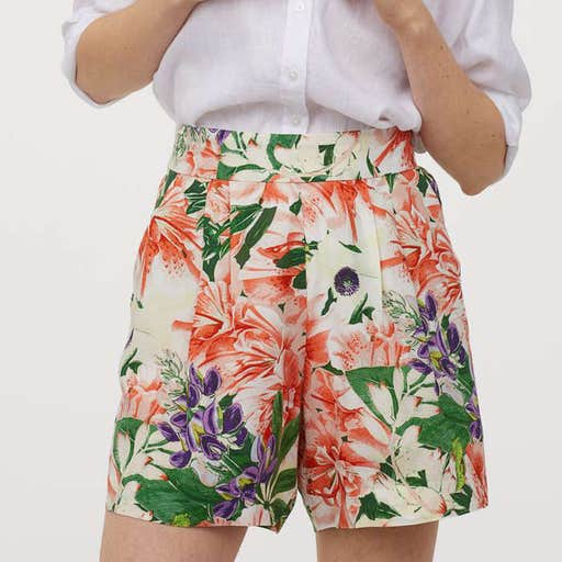 hm.com, H&M High Waist Shorts