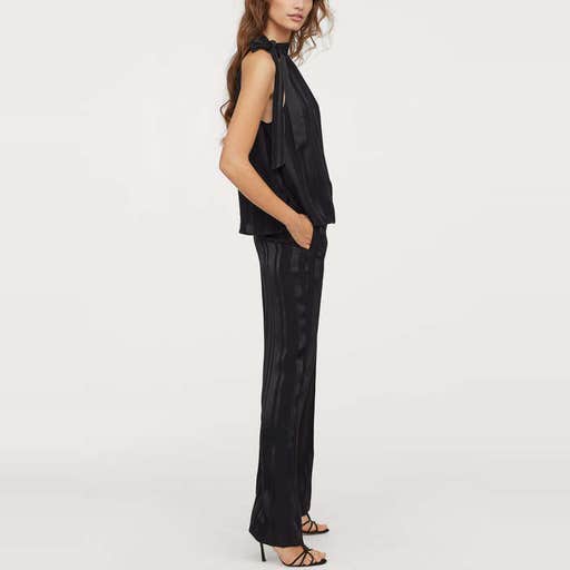 hm.com, H&M Jacquard Striped Pants