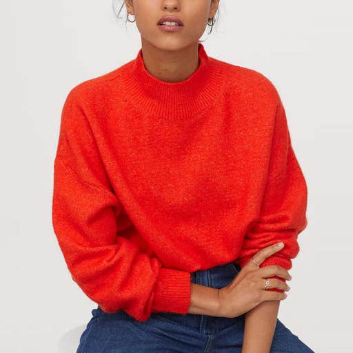 hm.com, H&M Knit Mock-Turtleneck Sweater
