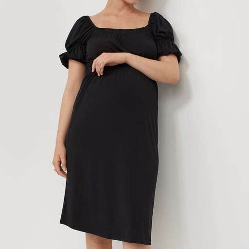 hm.com, H&M Mama Puff-Sleeved Dress