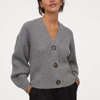 H&M Rib-Knit Cardigan