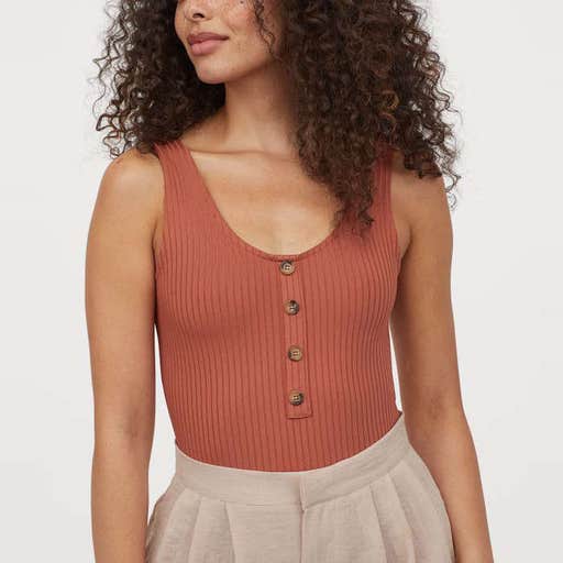hm.com, H&M Ribbed Bodysuit