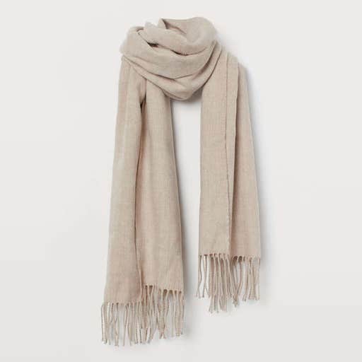 hm.com, H&M Scarf With Fringe