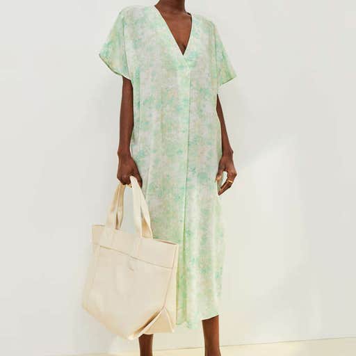 hm.com, H&M V-Neck Kaftan Dress