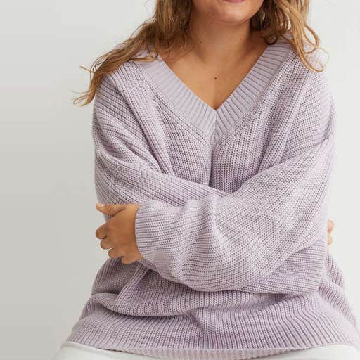 hm.com, H&M+ V-Neck Sweater
