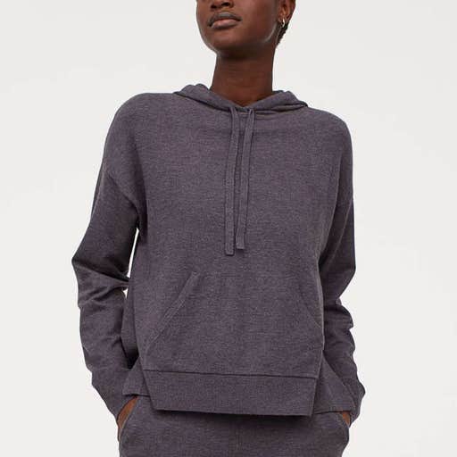 hm.com, H&M Wool-blend Sweater Hoodie