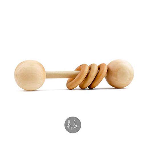 amazon.com, Homi Baby Organic Wood Baby Rattle