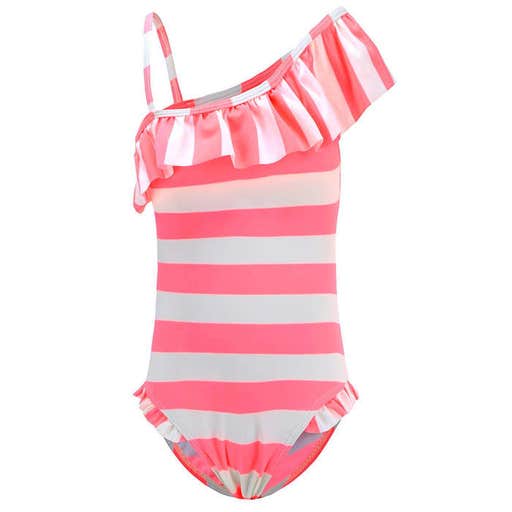 amazon.com, HowJoJo One Shoulder Ruffle Swimsuit