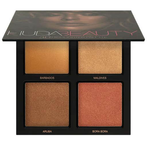 sephora.com, Huda Beauty 3D Highlighter Palette in Bronze Sand Edition