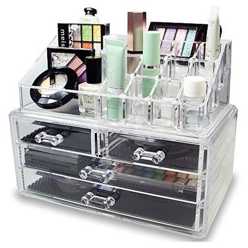 amazon.com, Ikee Design Acrylic Jewelry And Cosmetic Storage Display Set