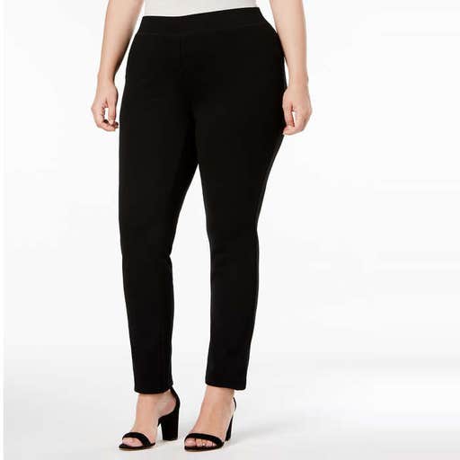 macys.com, INC Plus Size Ponte Pull-On Skinny Pants
