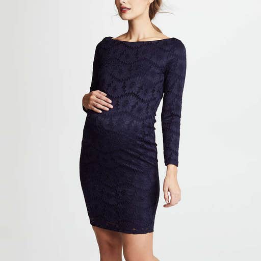 shopbop.com, Ingrid & Isabel Maternity Boat Neck Lace Dress