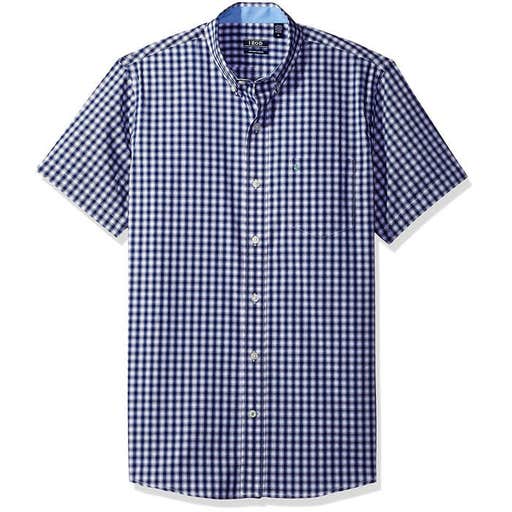 amazon.com, IZOD Advantage Performance Easycare Plaid Short Sleeve Shirt