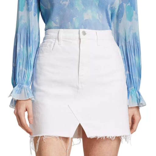 saksfifthavenue.com, J Brand Jules High Rise Skirt In White