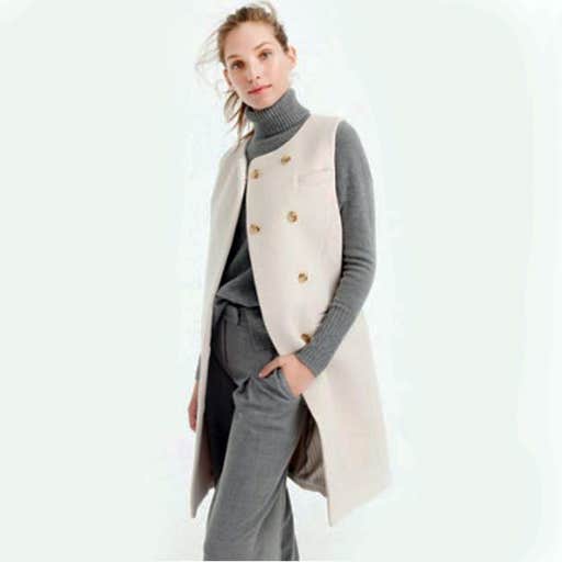 jcrew.com, J. Crew Belted Vest in Italian Wool