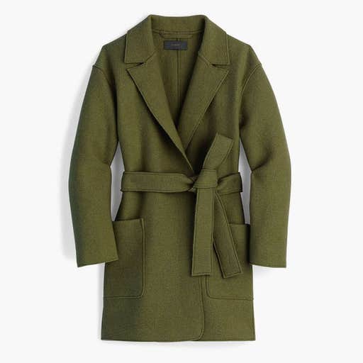 jcrew.com, J. Crew Wrap Coat in Boiled Wool