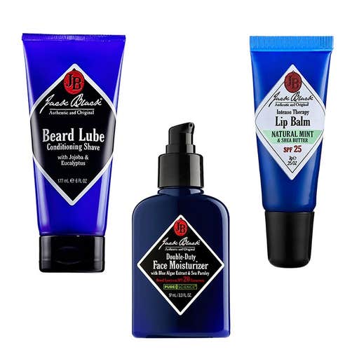 sephora.com, Jack Black Beard Lube Conditioning Shave, Double-Duty Face Moisturizer & Intense Therapy Lip Balm