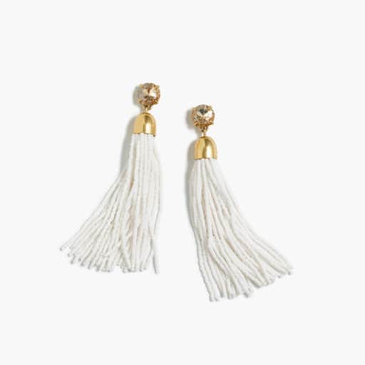 jcrew.com, J.Crew Beaded Tassel Earrings