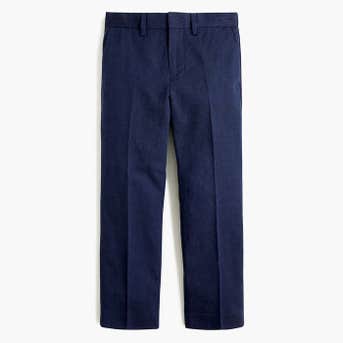 J.Crew Boys Unstructured Ludlow Suit Pant In Cotton-Linen