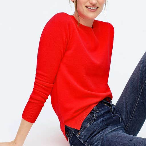 jcrew.com, J.Crew Everyday Cashmere Crewneck Sweater