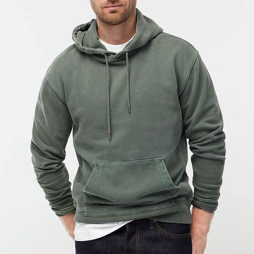 jcrew.com, J.Crew Garment-Dyed French Terry Hoodie