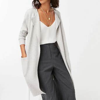 J.Crew Juliette Collarless Sweater-Blazer
