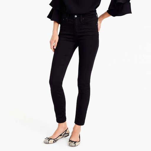 jcrew.com, J.Crew Petite 9" High-Rise Stretchy Toothpick Jean