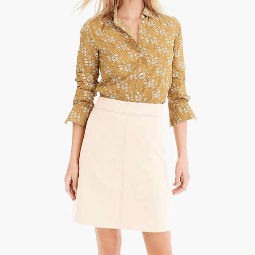 jcrew.com, J.Crew Princess Mini Skirt in Double Serge Wool
