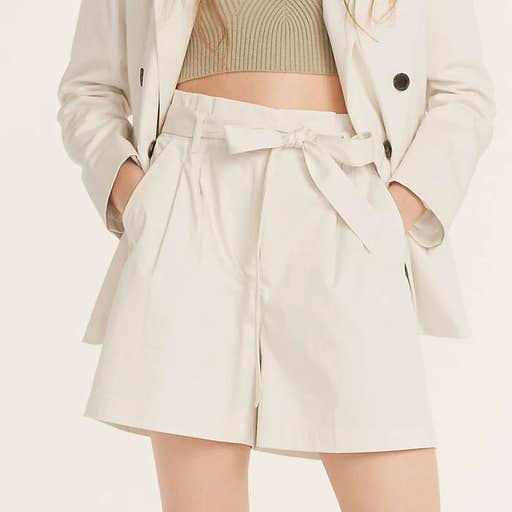 jcrew.com, J.Crew Tie-Waist Short In Lightweight Chino