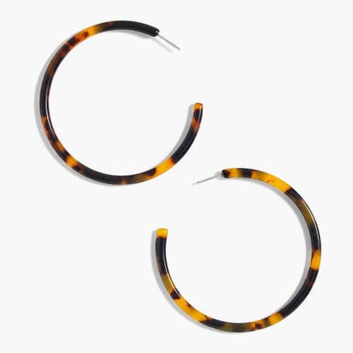 jcrew.com, J.Crew Tortoise Hoop Earrings