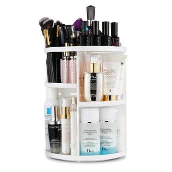 Jerrybox 360 Degree Rotation Adjustable Multi-Function Cosmetic Storage Box