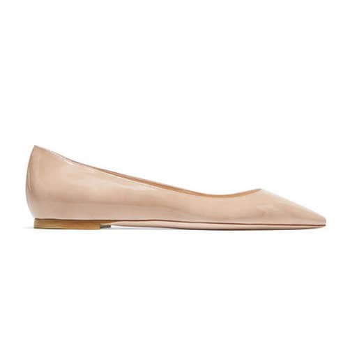 net-a-porter.com, Jimmy Choo Romy Patent-Leather Point-Toe Flats