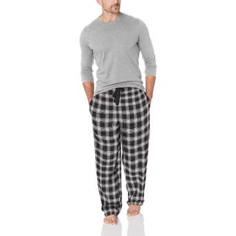 Jockey Flannel Sleep Pant and Jersey Top Pajama Set